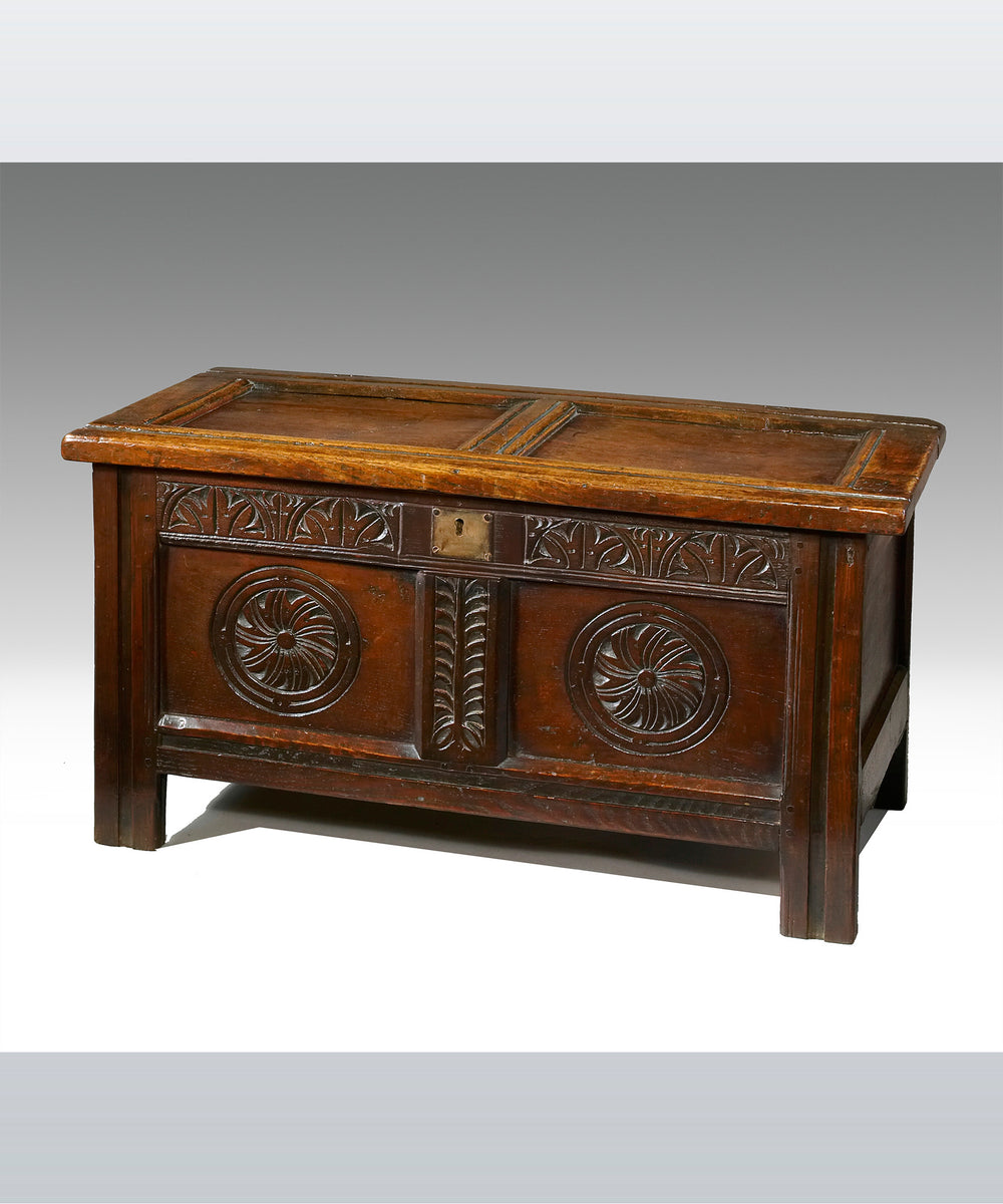 A Good 17th Century Oak Coffer – Reindeer Antiques