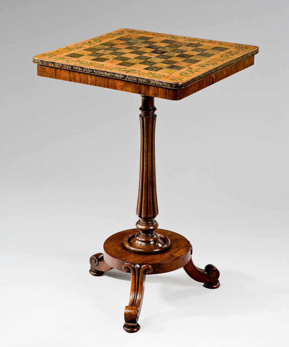 A Regency Period Rosewood Chess Table – Reindeer Antiques