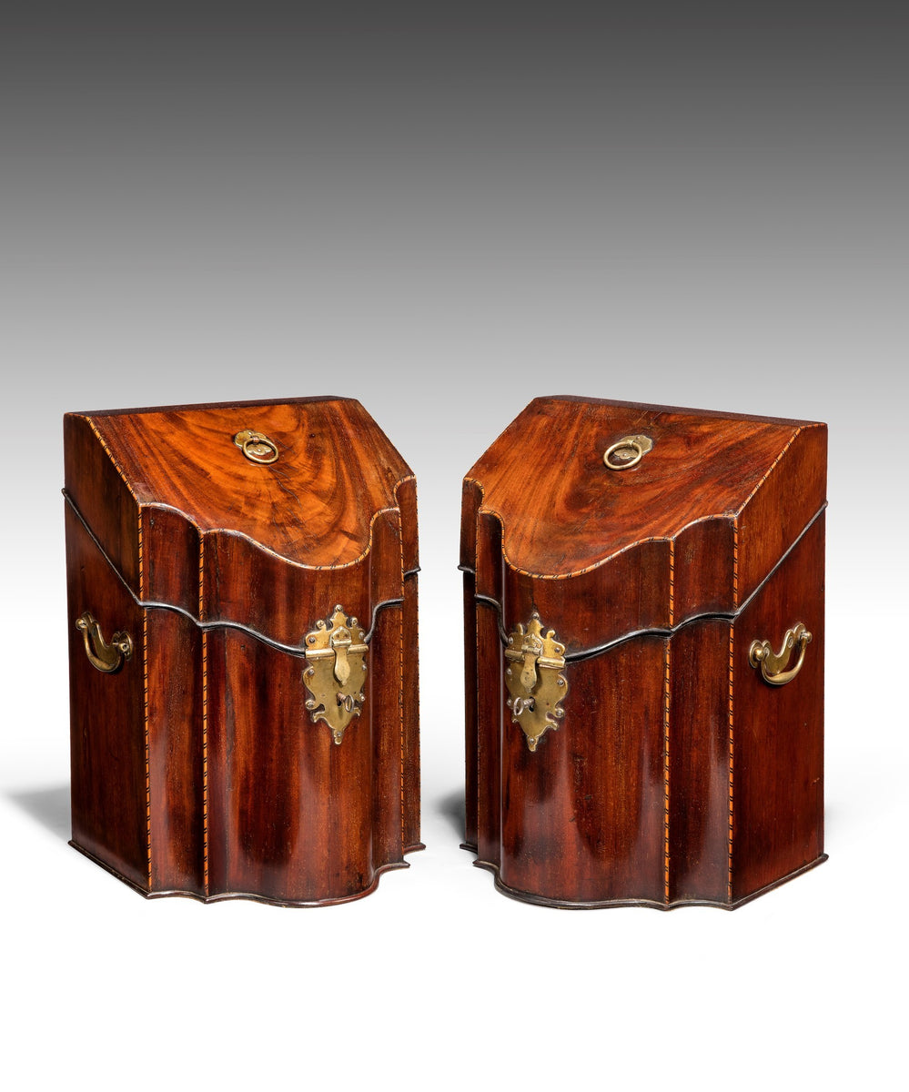Pair of Georgian Knife Boxes – Reindeer Antiques
